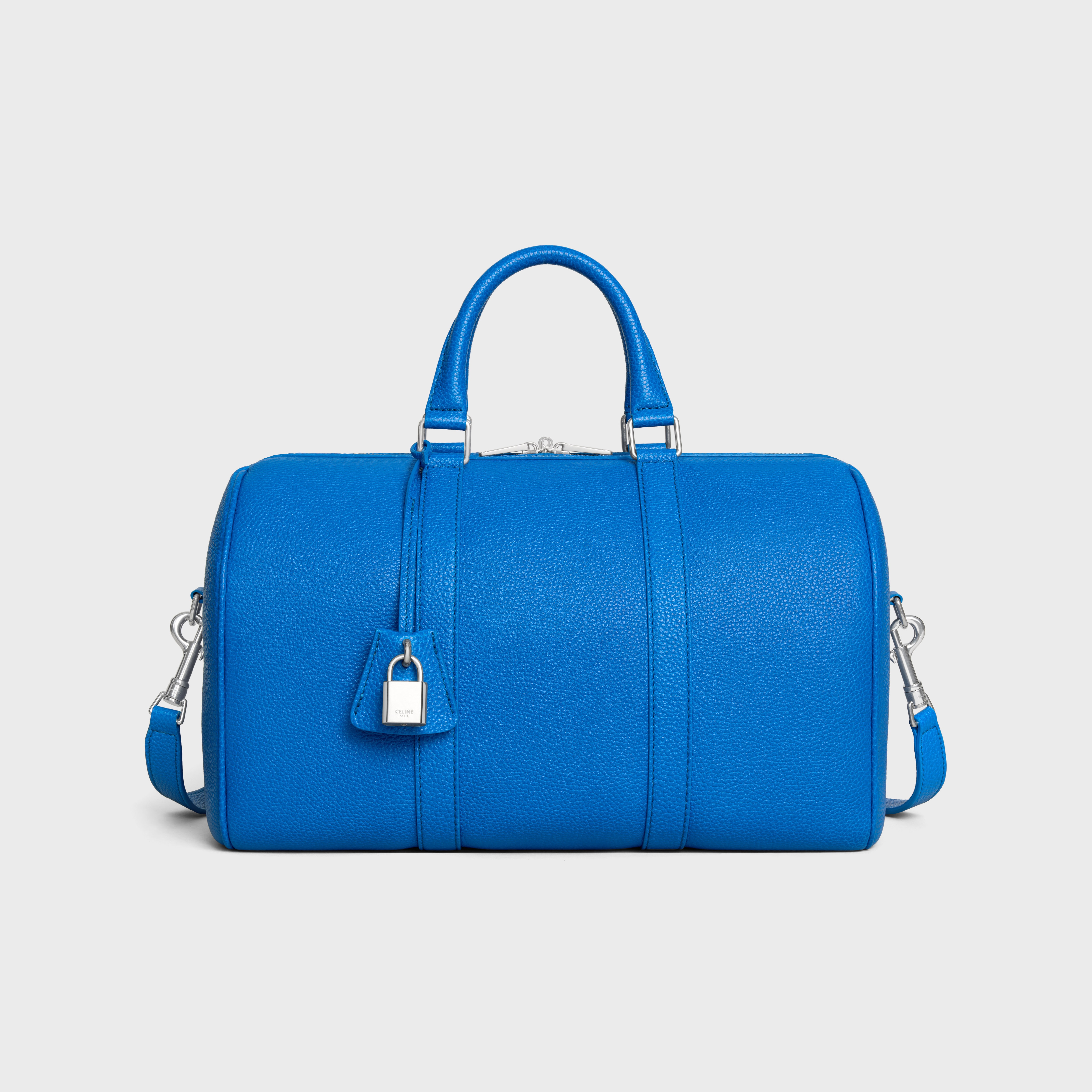 LARGE BOSTON IN GRAINED CALFSKIN - ULTRA BLUE | CELINE